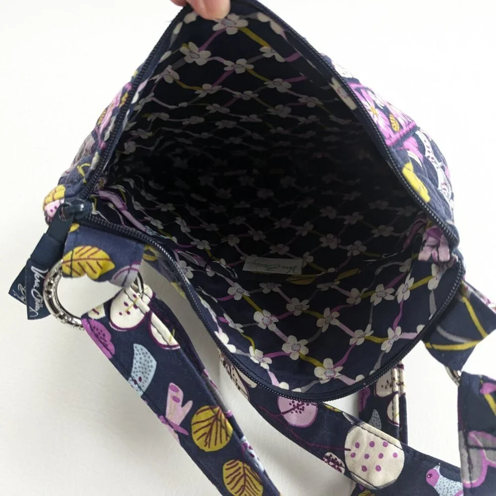 Vera Bradley Hipster Floral Nightingale Crossbody Bag Retired Bird - Picture 5 of 5